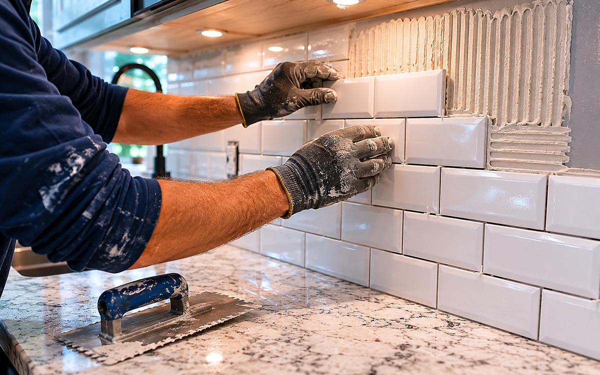 Kitchen backsplash installation contractor